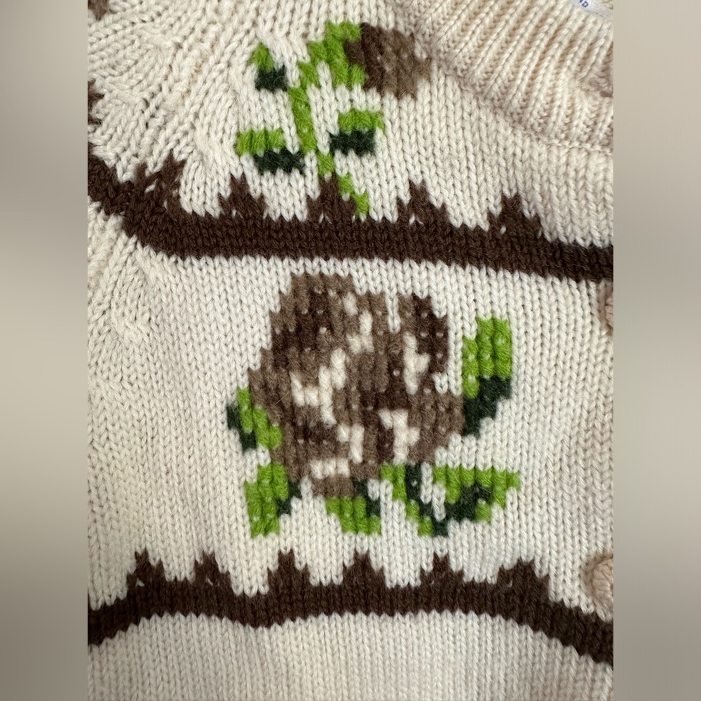 Vintage White Stag Floral Cardigan - Picture 4 of 14